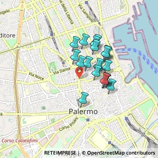 Mappa Piazza Orlando Vittorio Emanuele, 90138 Palermo PA, Italia (0.741)