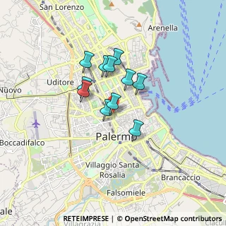 Mappa Piazza Orlando Vittorio Emanuele, 90138 Palermo PA, Italia (1.30727)