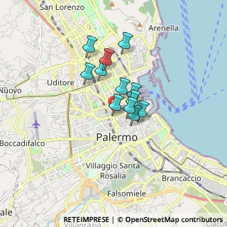 Mappa Piazza Orlando Vittorio Emanuele, 90138 Palermo PA, Italia (1.24667)