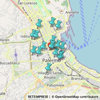 Mappa Piazza Orlando Vittorio Emanuele, 90138 Palermo PA, Italia (1.31176)