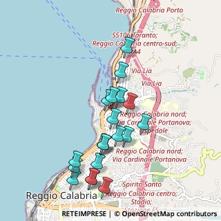 Mappa Viale Umberto Boccioni, 89123 Reggio di Calabria RC, Italia (1.033)