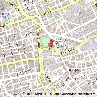 Mappa Via Nicolò Turrisi, 12, 90138 Palermo, Palermo (Sicilia)