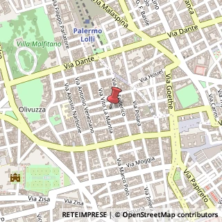 Mappa Via Giacomo Serpotta,  64, 90138 Palermo, Palermo (Sicilia)