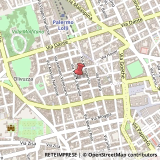 Mappa Via Giacomo Serpotta,  74, 90138 Palermo, Palermo (Sicilia)