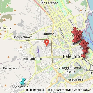 Mappa Via Jato, 90135 Palermo PA, Italia (3.50667)