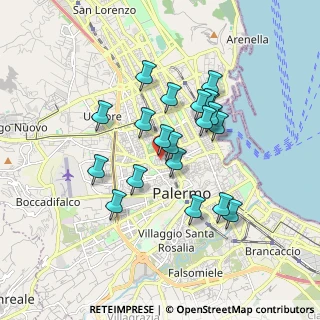 Mappa Via Alessio Narbone, 90138 Palermo PA, Italia (1.646)