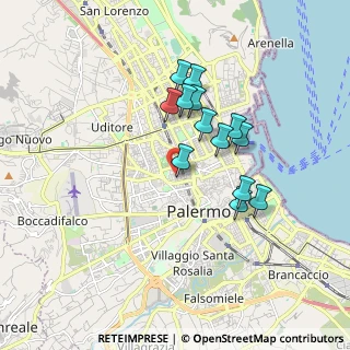 Mappa Via Alessio Narbone, 90138 Palermo PA, Italia (1.63846)