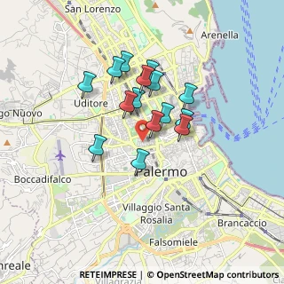 Mappa Via Alessio Narbone, 90138 Palermo PA, Italia (1.478)