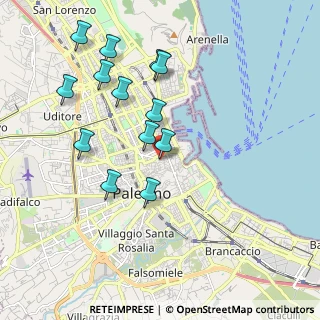 Mappa Via Trabia, 90133 Palermo PA, Italia (2.13385)