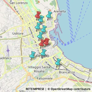 Mappa Via Trabia, 90133 Palermo PA, Italia (1.70455)