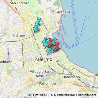 Mappa Via Trabia, 90133 Palermo PA, Italia (0.91083)