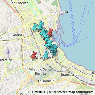 Mappa Via Trabia, 90133 Palermo PA, Italia (1.07059)