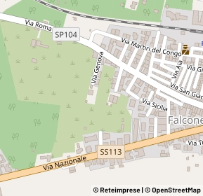 Mappa 98060 Falcone ME, Italia (0.12308)