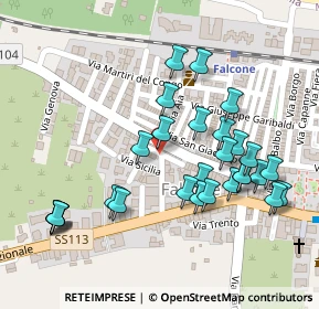 Mappa Via Trappetto, 98060 Falcone ME, Italia (0.12143)