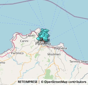 Mappa Piazza Vittorio Bottego, 90133 Palermo PA, Italia (37.03563)