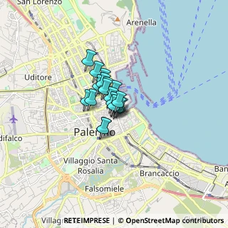 Mappa Piazza Vittorio Bottego, 90133 Palermo PA, Italia (0.772)