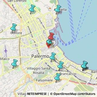 Mappa Piazza Vittorio Bottego, 90133 Palermo PA, Italia (2.75846)