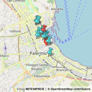 Mappa Piazza Vittorio Bottego, 90133 Palermo PA, Italia (1.31462)
