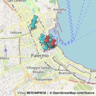Mappa Via Teatro Biondo, 90133 Palermo, Italia (0.96667)