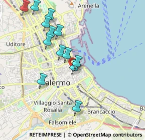 Mappa Via Coltellieri, 90133 Palermo PA, Italia (2.14538)