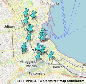 Mappa Via Argenteria, 90133 Palermo PA, Italia (1.65875)