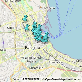 Mappa Via Coltellieri, 90133 Palermo PA, Italia (1.02412)