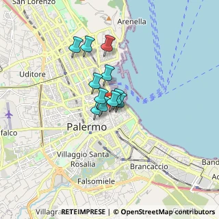 Mappa Via Coltellieri, 90133 Palermo PA, Italia (1.11545)