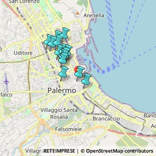 Mappa Via Coltellieri, 90133 Palermo PA, Italia (1.60133)