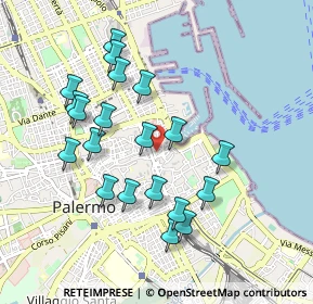 Mappa Via Argenteria, 90133 Palermo PA, Italia (1.018)