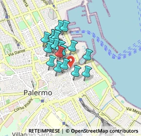 Mappa Via Argenteria, 90133 Palermo PA, Italia (0.697)