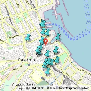 Mappa Via Coltellieri, 90133 Palermo PA, Italia (0.848)