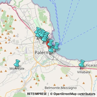Mappa Via Coltellieri, 90133 Palermo PA, Italia (2.82417)