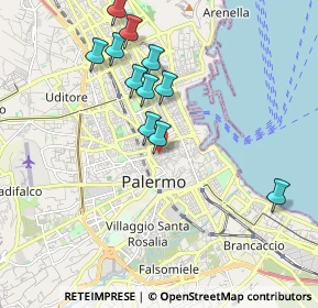 Mappa Vicolo Abbadia, 90134 Palermo PA, Italia (2.07545)