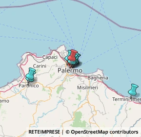 Mappa Vicolo Abbadia, 90134 Palermo PA, Italia (28.28833)