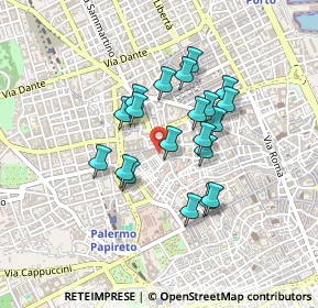 Mappa Vicolo Abbadia, 90134 Palermo PA, Italia (0.382)