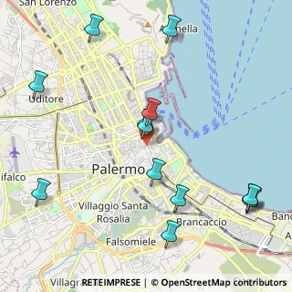 Mappa Via Maccherronai, 90133 Palermo PA, Italia (2.75385)