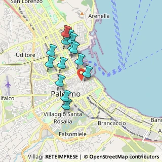 Mappa Via Maccherronai, 90133 Palermo PA, Italia (1.73429)