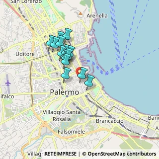 Mappa Via Maccherronai, 90133 Palermo PA, Italia (1.55133)