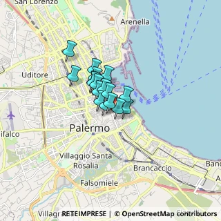 Mappa Via Maccherronai, 90133 Palermo PA, Italia (0.98235)