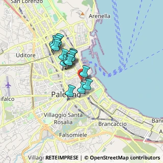 Mappa Via Maccherronai, 90133 Palermo PA, Italia (1.47647)