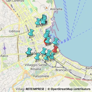 Mappa Via Maccherronai, 90133 Palermo PA, Italia (1.675)