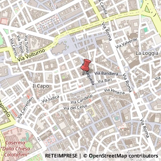 Mappa Via Sant'Agostino,  11, 90134 Palermo, Palermo (Sicilia)