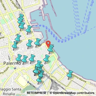 Mappa Foro Italico Umberto I, 90133 Palermo PA, Italia (1.414)