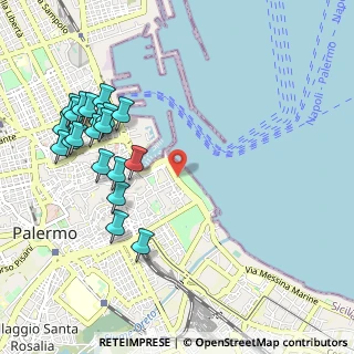 Mappa Foro Italico Umberto I, 90133 Palermo PA, Italia (1.293)