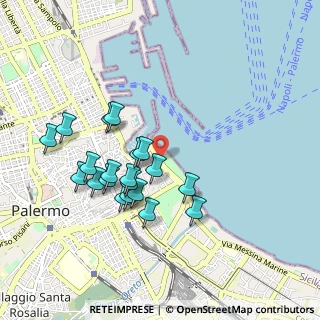 Mappa Foro Italico Umberto I, 90133 Palermo PA, Italia (0.958)