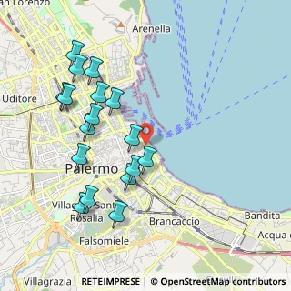 Mappa Foro Italico Umberto I, 90133 Palermo PA, Italia (2.31588)