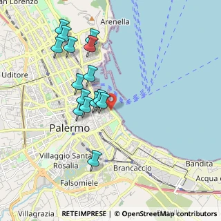 Mappa Foro Italico Umberto I, 90133 Palermo PA, Italia (2.056)
