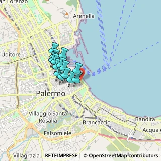 Mappa Foro Italico Umberto I, 90133 Palermo PA, Italia (1.39067)