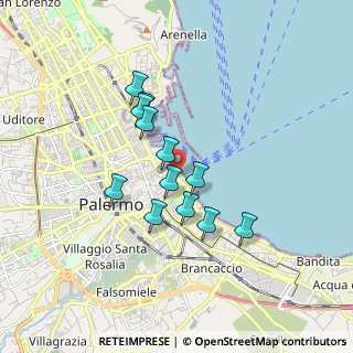Mappa Foro Italico Umberto I, 90133 Palermo PA, Italia (1.545)