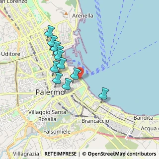 Mappa Foro Italico Umberto I, 90133 Palermo PA, Italia (1.75545)